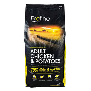 Сухий корм для дорослих собак усіх порід з куркою та картоплею Profine Adult Chicken 15 кг