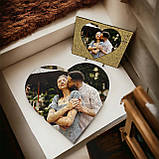 Середній Фігурний Дерев'яний Фото Пазл Woods Story За Вашим Фото Серце L, фото 4