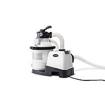 Каркасний басейн Intex 26356 (549х274х132 см) (Пісочний фільтр-насос 4000 л/год, драбина, тент, підстилка), фото 4