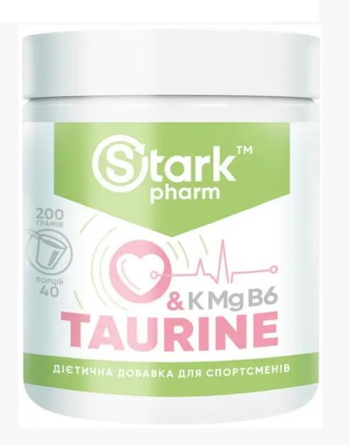 Комплексний препарат Stark Pharm Taurine & KMgB6 200 грам