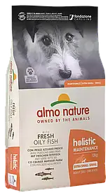 Almo Nature Holistic  сухий корм для дорослих собак міні та малих порід РИБА,12КГ