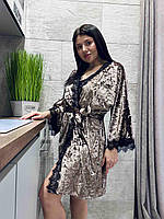 Женский халат с кружевом, велюровая домашняя одежда.