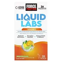 Force Factor, Liquid Labs, Immunity, цитрусовые, 20 пакетиков по 7,4 г (0,26 унции) Киев