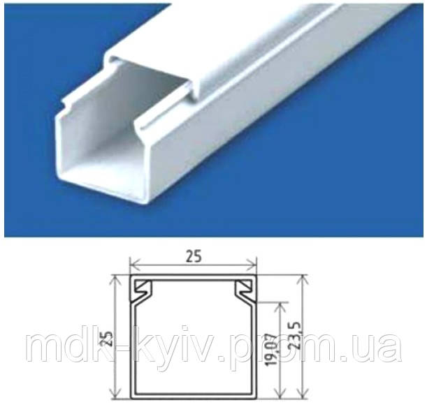 Кабельний короб 25x25мм