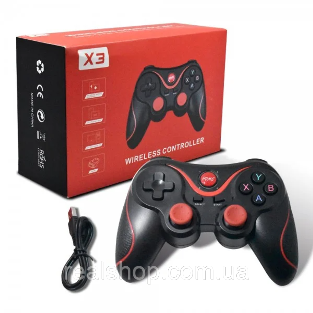 Джойстик бездротовий X3 Wireless (Android/PS3/PC) (black)