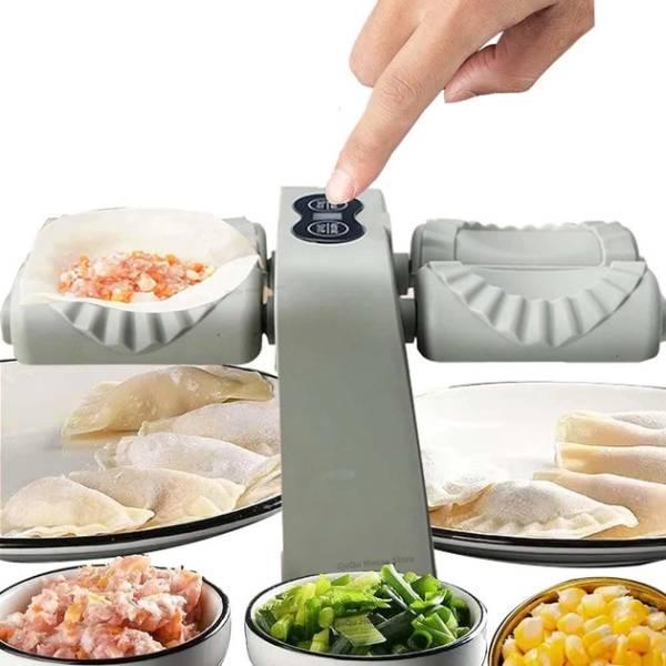 Машинка для ліплення вареників і пельменів електрична Electric bubble head dumpling maker, фото 1