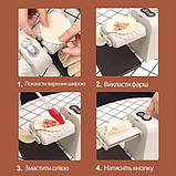 Машинка для ліплення вареників і пельменів електрична Electric bubble head dumpling maker, фото 7