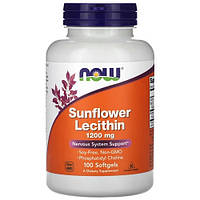 Лецитин подсолнечный Now Sunflower Lecithin 1200 mg (100 капсул.)