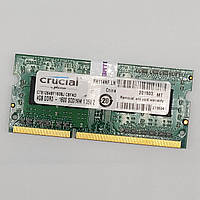 Оперативна пам'ять для ноутбука Crucial SODIMM DDR3L 4Gb 1600MHz 12800s 1R8 CL11 (CT51264BF160BJ.C8FND) Б/В