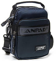 Мужская сумка планшет на плечо Lanpad синяя Toyvoo Чоловіча сумка планшет на плече Lanpad синій