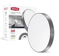 Светильник LED 1-MSP-3641-SLG MAXUS 36W 4100 - это современное и эффективное осветительное устройство