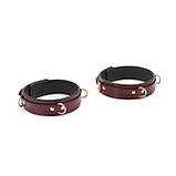 Фіксатори для стегон Liebe Seele Wine Red Thigh Cuffs L Size, фото 3