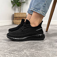 Жіночі чорні текстильні кросівки ІЗІ розмір 38