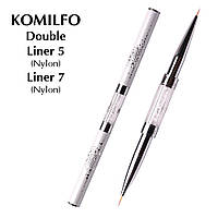 KOMILFO Пензель Double Liner 5 (Nylon)/Liner 7 (Nylon)