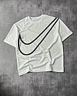Футболка Old school оверсайз з логотипом Nike біла чорна унісекс відмінної якості, фото 7