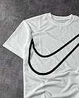 Футболка Old school оверсайз з логотипом Nike біла чорна унісекс відмінної якості, фото 10