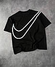Футболка Old school оверсайз з логотипом Nike біла чорна унісекс відмінної якості, фото 6