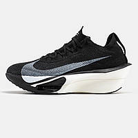 Мужские кроссовки Nike Air Zoom AlphaFly 3 Black White, черно-белые кроссовки найк аир зум альфафлай 3