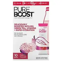 Pureboost, Clean Antioxidant Energy Mix, Berry Boost, 10 пакетиков по 12 г (0,42 унции) Киев