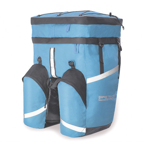 Рюкзак-штани на багажник з верхнім завантаженням ТЕ Mono 75л Блакитний