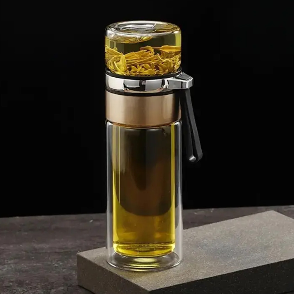 Портативна скляна колба для заварювання чаю "Нанкін", 300мл