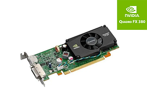 Відеокарта NVIDIA Quadro FX 380 LP/512 MB GDDR3, 64-bit/DVI, DP/Низький профіль