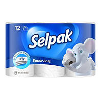 Туалетний папір Selpak Білий 3 шари 12 шт (8690530204508)