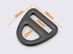 Ручкодержатель 26 мм для сумки Чорний нікель