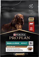 Сухой корм PRO PLAN Small&Mini Adult 1+ Duo Delice для взрослых собак мелких пород с говядиной 2.5 кг