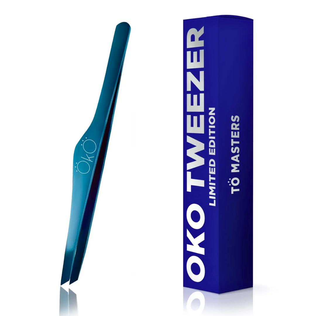 OKO Пінцет скошений Blue Magic Premium (Limited Edition)