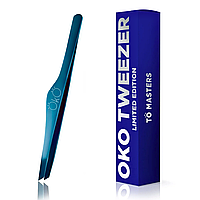 OKO Пинцет скошенный Blue Magic Premium (Limited Edition)