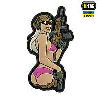 M-Tac Шеврон нашивка « Девушка Воительница» PVC для военных ВСУ