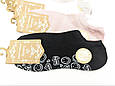 Жіночі ультракороткі літні шкарпетки Золото, смайлик, бамбук, однотонні.  розмір 37-42, 10 пар/уп мікс, фото 3
