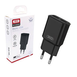 Мережевий зарядний пристрій XO-L92C (2xUSB) 2.4A