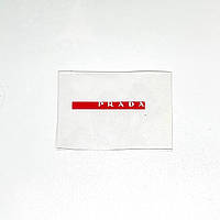 Нашивка Prada Прада 76х54 мм (красная)