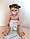 Лялька Реборн Reborn 55 см вініл-силіконова Женя в наборі із соскою, пляшкою. Можна купати, фото 9