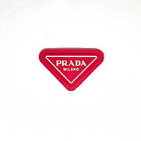 Нашивка Prada Прада 62х40 мм (красная)