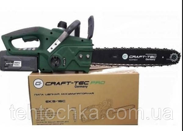 АКУМУЛЯТОРНА ЦЕПНА ПІЛА Craft-tec EKS-16С