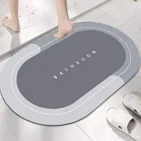 Коврик для ванной комнаты влагопоглощающий Memos, серый 543IM-65