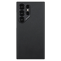 Чехол для Samsung Galaxy S24 Ultra Pitaka MagEZ Case 4 Twill Black/Grey (KS2401U)