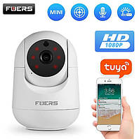 Беспроводная IP-камера наблюдения Fuers 1080P WiFi, Tuya, SmartLife