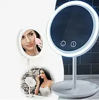 Круглое настольное зеркало с подсветкой и вентилятором Beauty Breeze Mirror 543IM-65