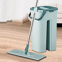Комплект швабра и ведро с самоотжимом Scratch Cleaning Mop, Бирюзовая Набор для уборки 543IM-65