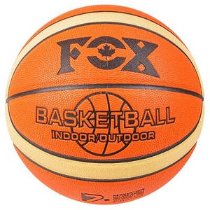 М'яч баскетбольний FOX-12 жовтогарячий зі смугою