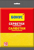 Серветки Бонус універсальні віскозні 10 шт (4820048485302)