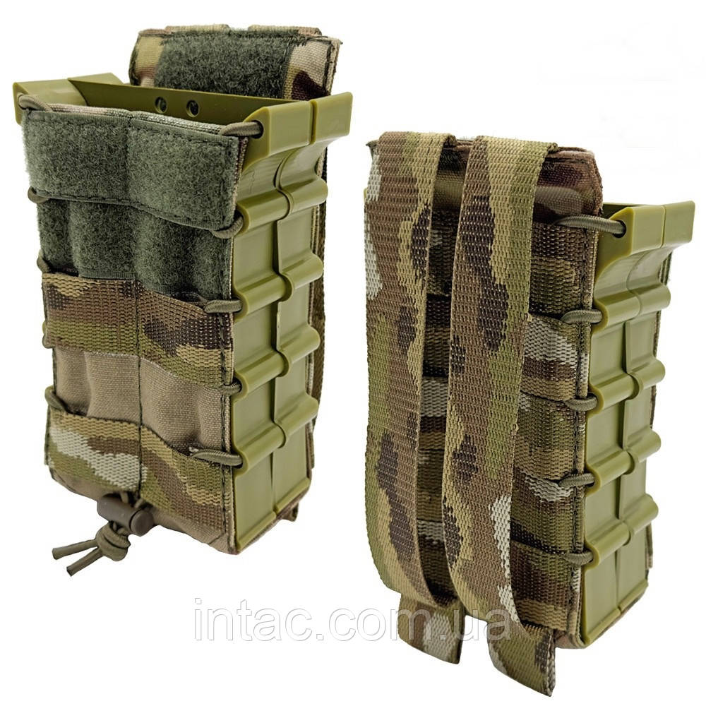 Підсумок відкритий під 2 магазини з пластиковим корпусом IRR Cordura 500 D Мультикам