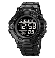 Мужские спортивные цифровые часы Skmei 2003 (Черный с черным)