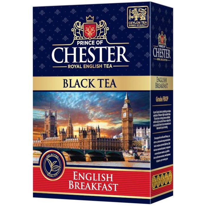 Chester English Breakfast чай чорний міцний цейлонський 80 грамів, фото 1