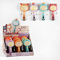 Набір брязкалець HY 629 ЦІНА ЗА 12 ШТУК В БЛОЦІ, пісенька, підсвічування, колотушка, в коробці