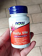 Now foods Daily Vits, мультивитамины и микроэлементы, 30 вегетарианских капсул